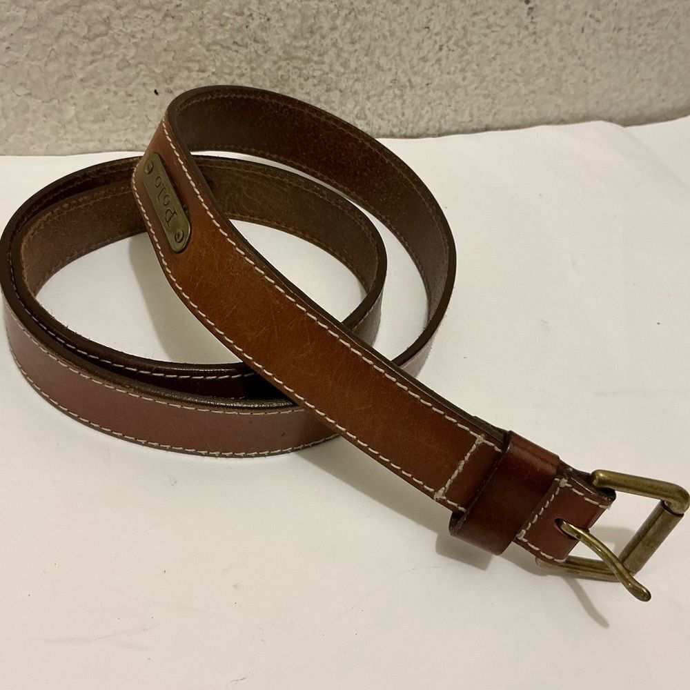 Vintage Polo by Ralph Lauren Brown Leather Belt 40/100